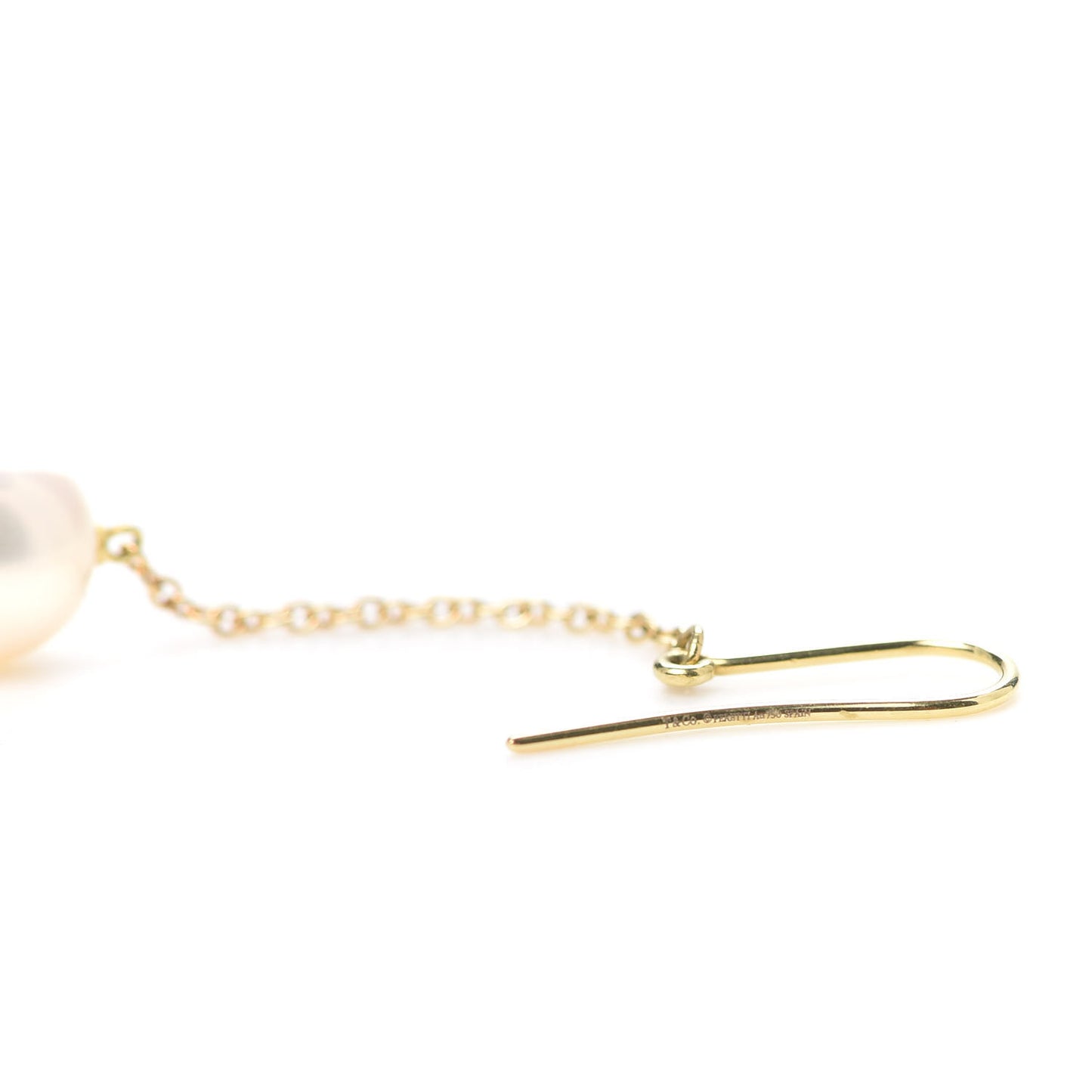 18K Yellow Gold Elsa Peretti Pearls By The Yard Drop Earrings