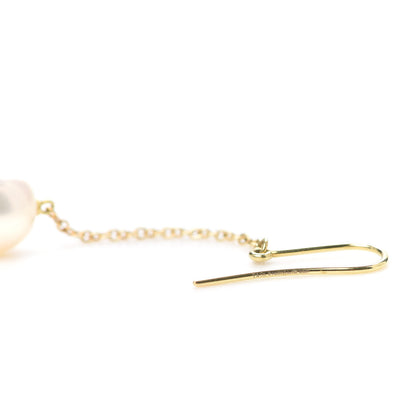 Tiffany 18K Yellow Gold Elsa Peretti Pearls By The Yard Drop Earrings 4 of 4