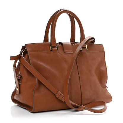 Saint Laurent Sheepskin Small Cabas ChYc Brown 3 of 12