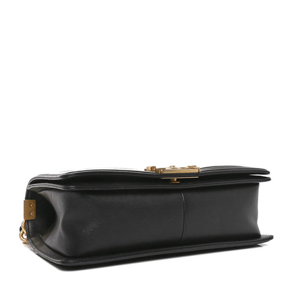 Chanel Lambskin Quilted Medium Boy Flap Black 4 of 11