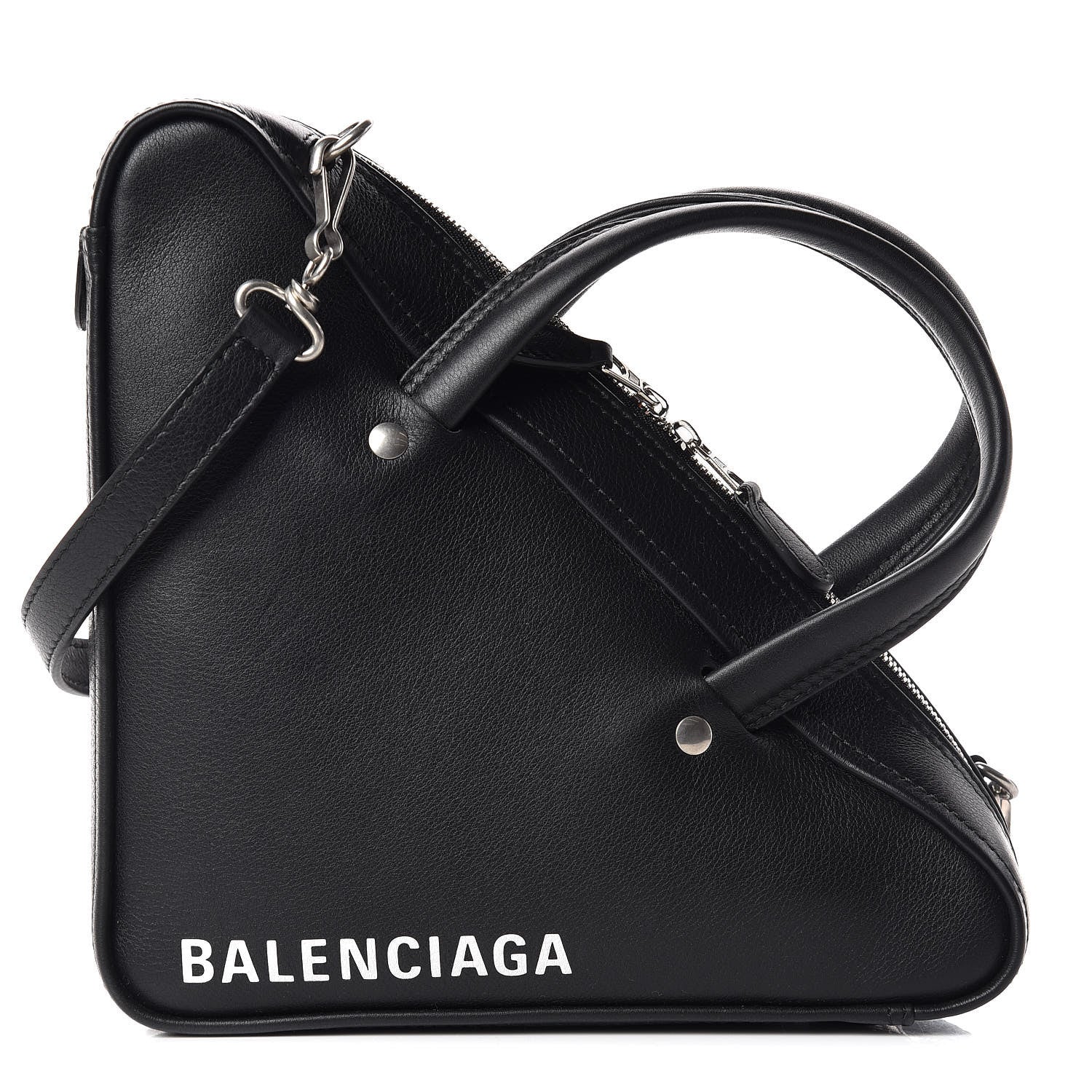 Balenciaga Calfskin XS Triangle Duffle Black 1 of 10