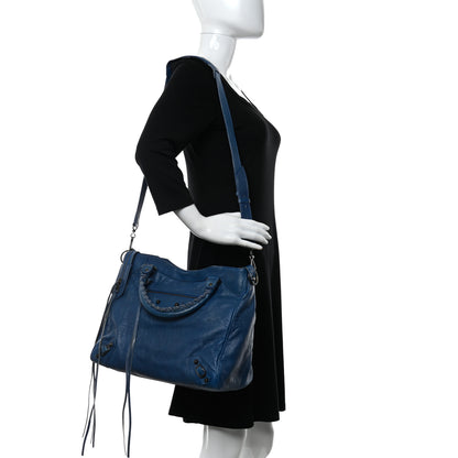 Balenciaga Agneau Classic Hardware Velo Bleu Cobalt Bleu Electric 2 of 13