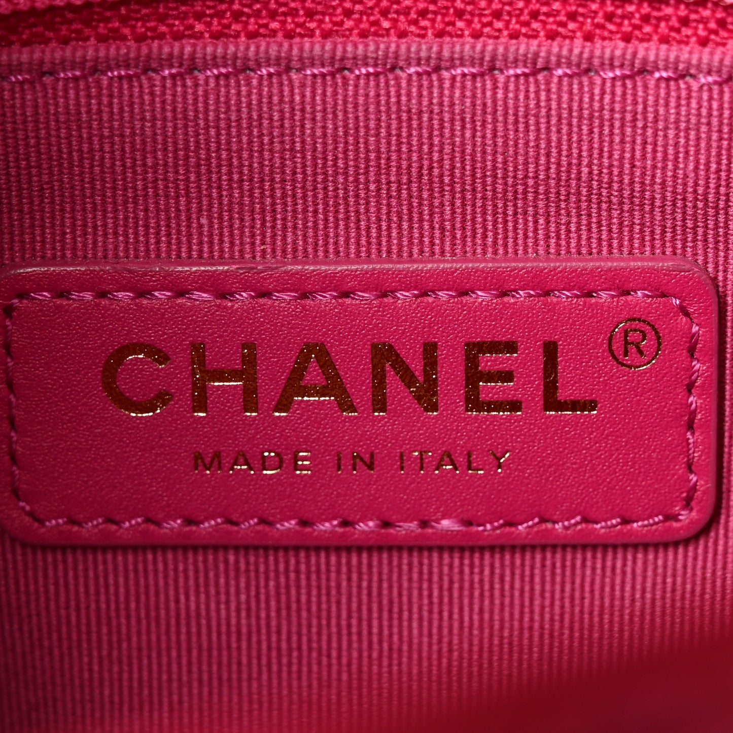 Caviar Quilted Small Twist Your Buttons Flap Fuchsia