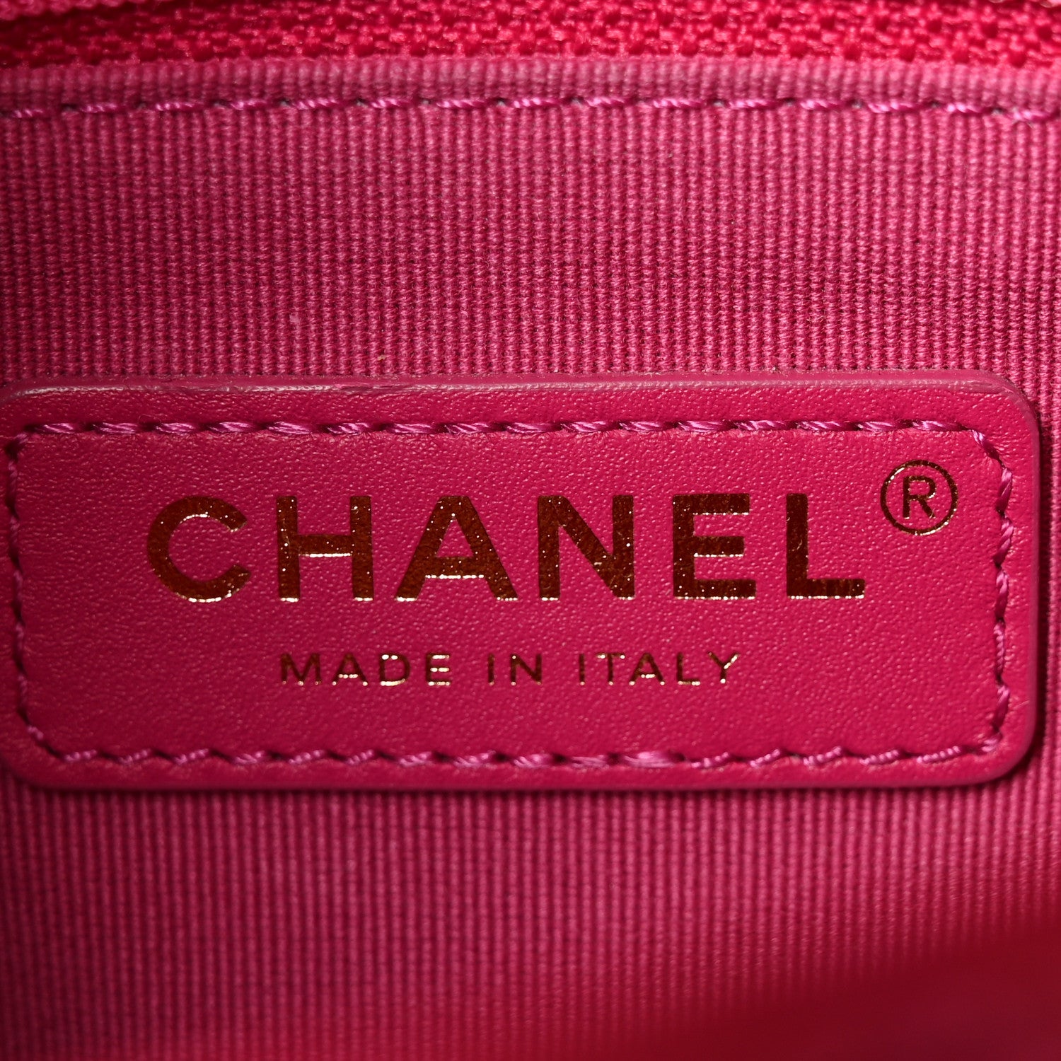 Chanel Caviar Quilted Small Twist Your Buttons Flap Fuchsia 6 of 10