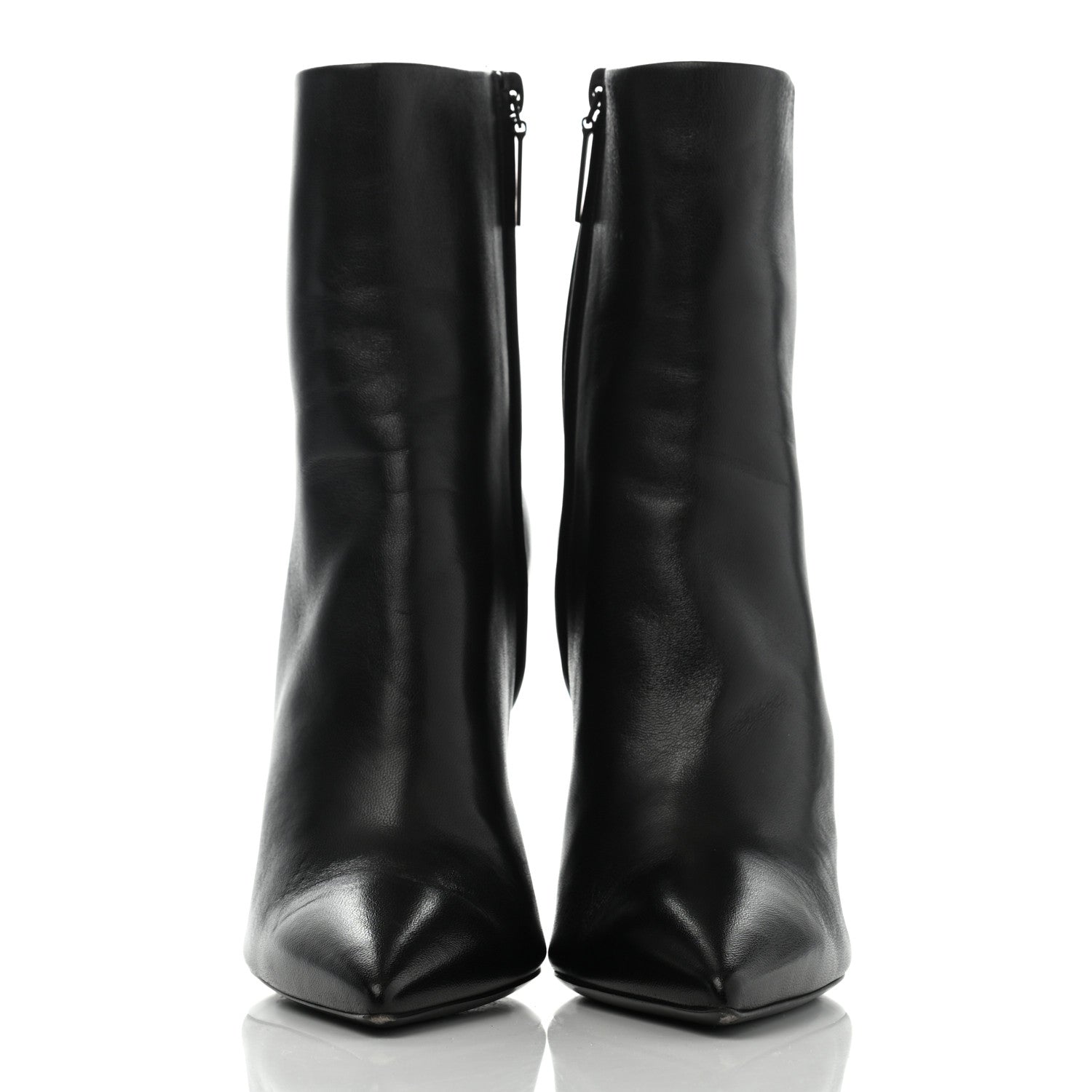 Saint Laurent Calfskin Opyum Ankle Boots 38 Black 2 of 13