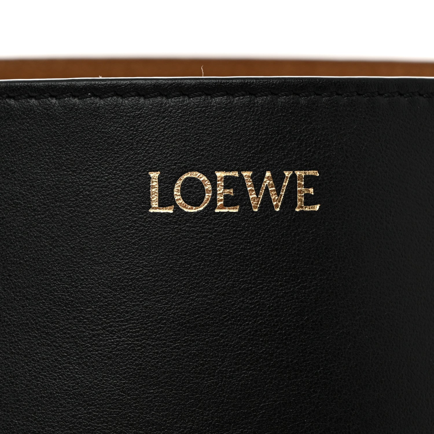 Loewe Shiny Calfskin Medium Puzzle Fold Tote Black 7 of 10