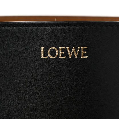 Loewe Shiny Calfskin Medium Puzzle Fold Tote Black 7 of 10
