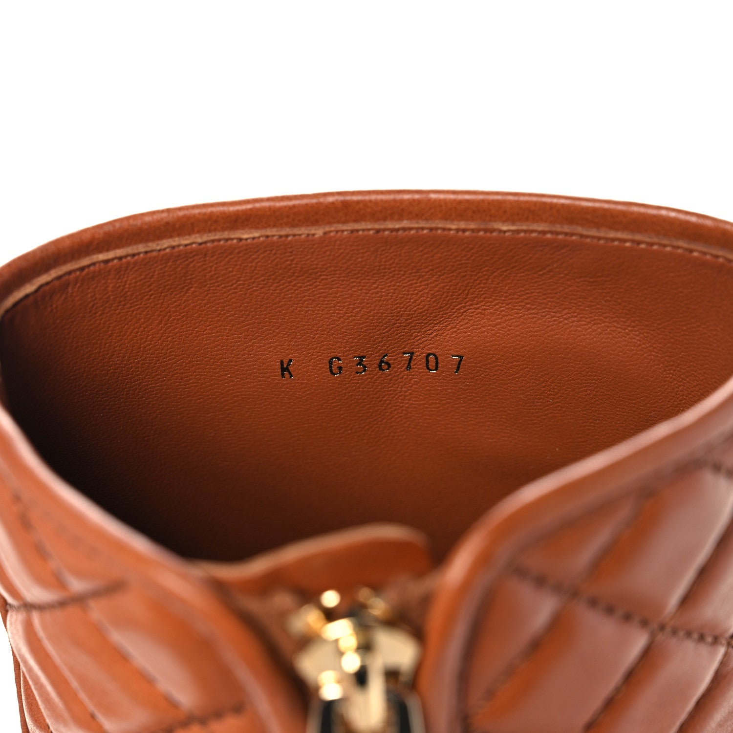 Chanel Calfskin Quilted CC Logo Mid Calf Boots 38.5 Caramel 8 of 12