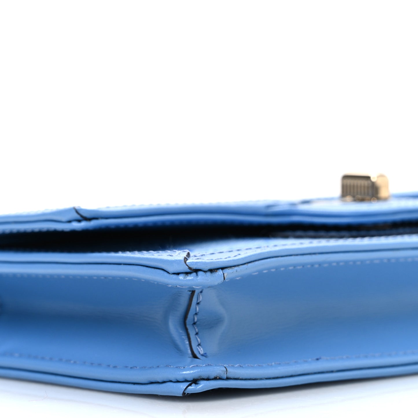 GG Monogram Scratch Lux Calfskin Mini Luce Shoulder Bag Blue