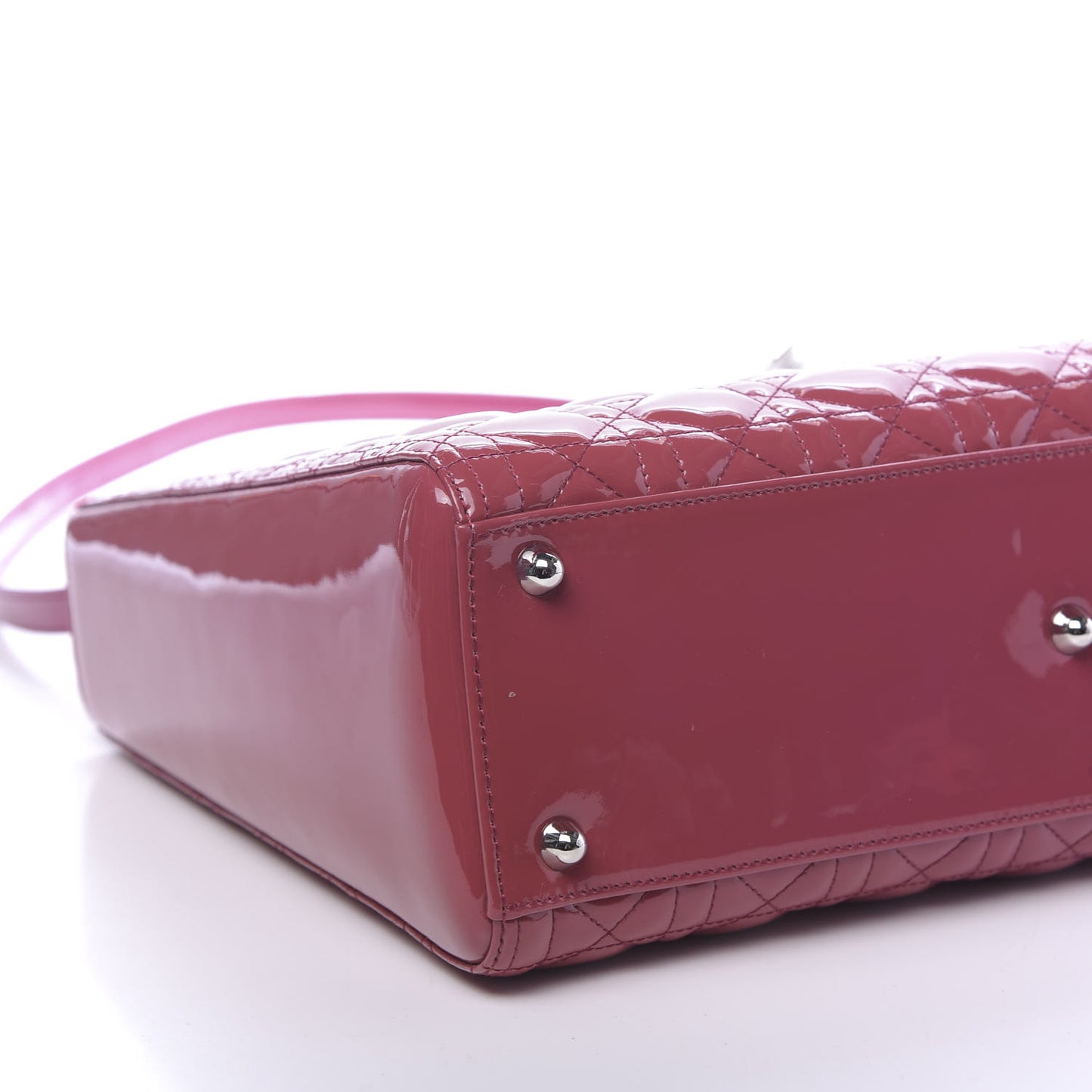 Patent Cannage Large Lady Dior Pink