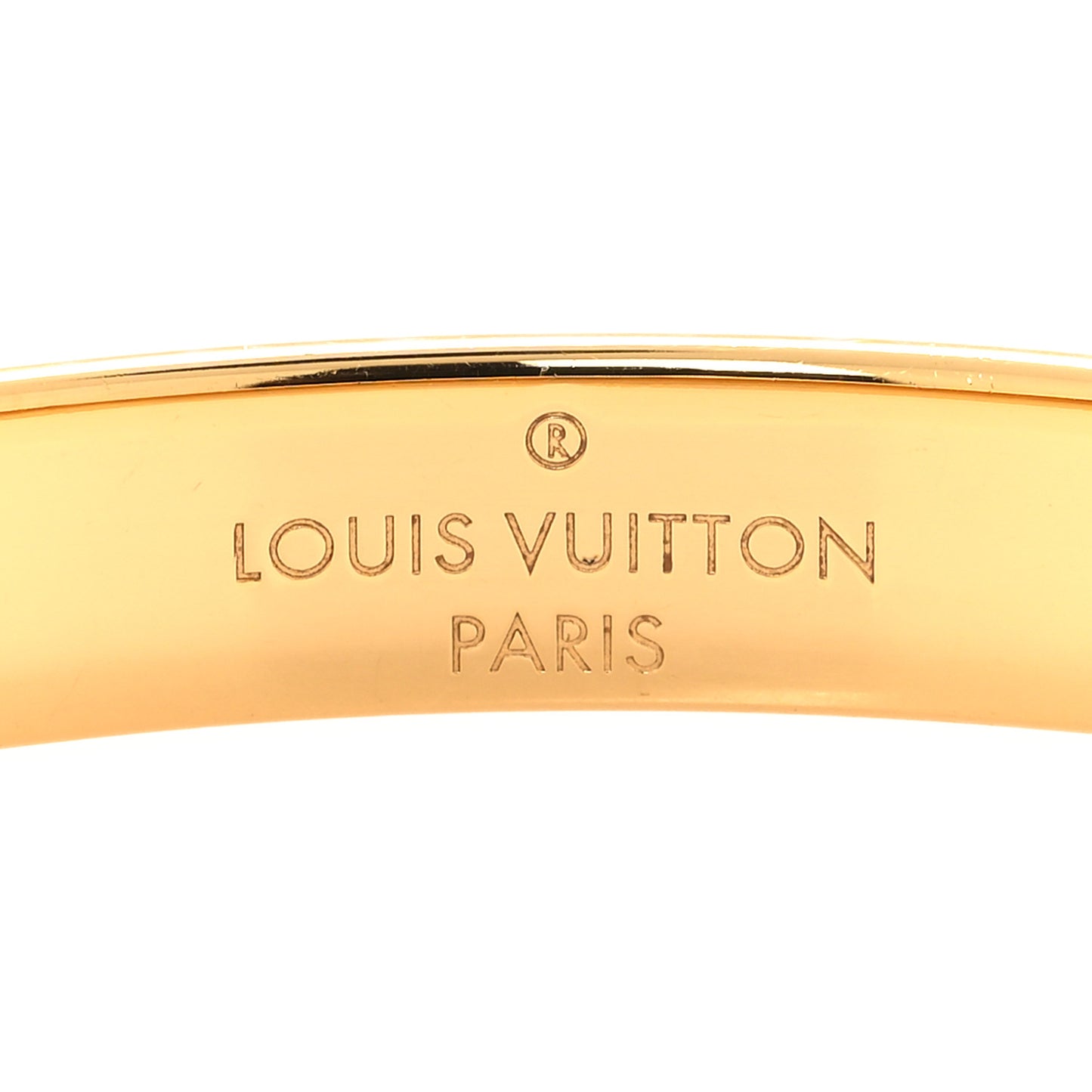 Brass Monogram Nanogram Cuff S Gold