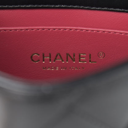 Chanel Lambskin Enamel Quilted Mini Pending CC Square Flap Black 6 of 11