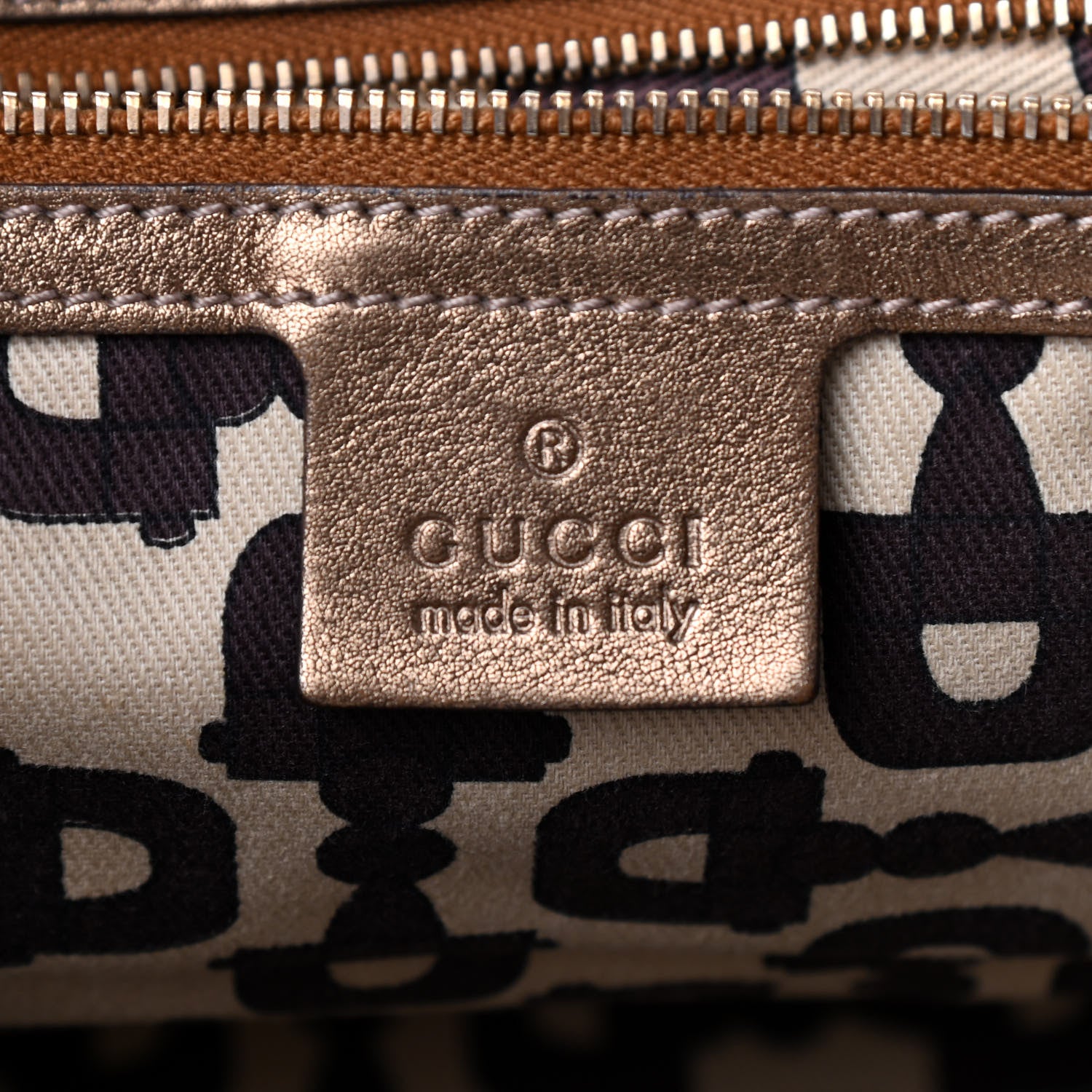 Gucci Monogram Medium Jolicoeur Tote Metallic 6 of 13