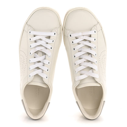 Gucci Calfskin Interlocking G Perforated Womens Ace Sneakers 36.5 White Grey Sky 2 of 11