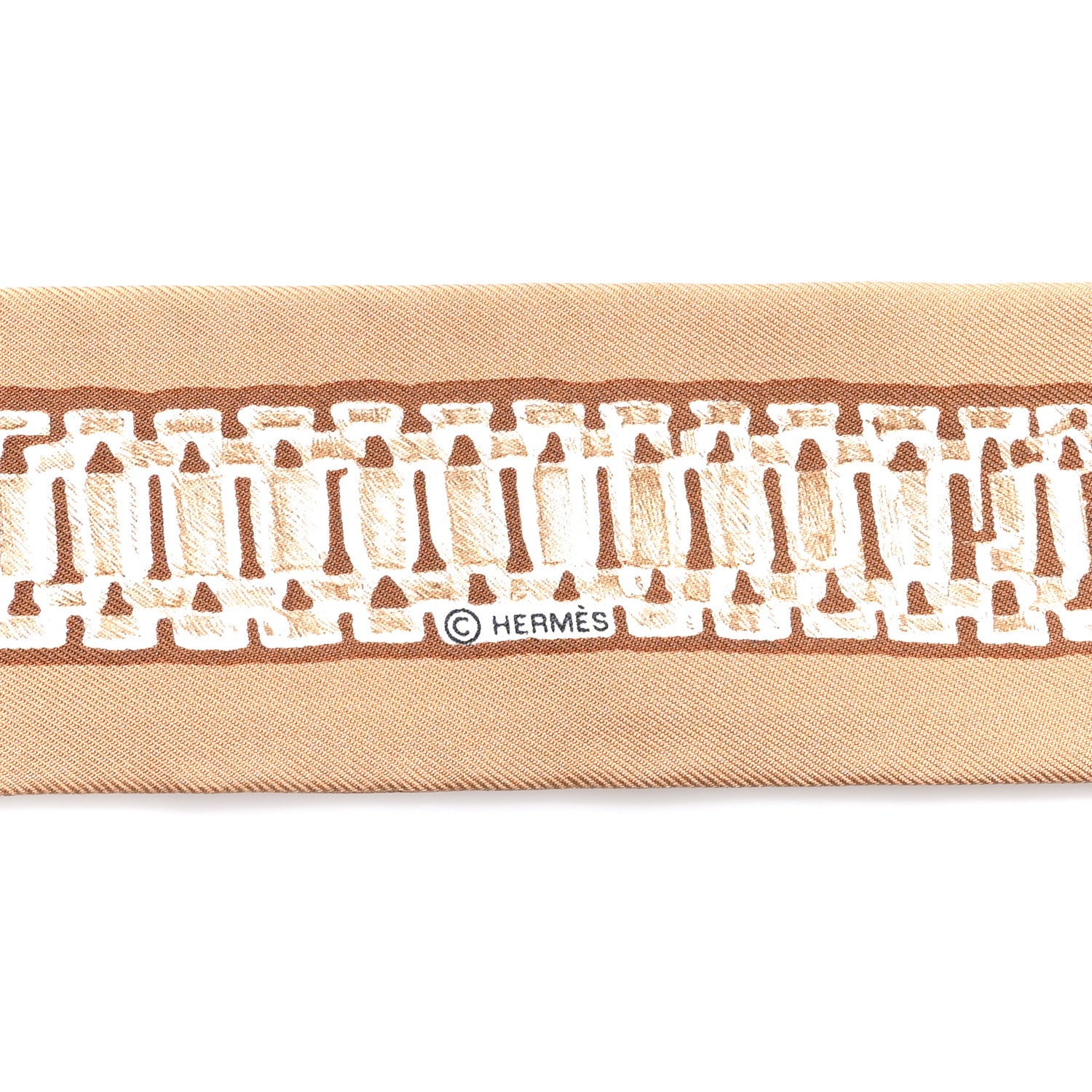 Hermes Silk Le Tresor De Medor Twilly Beige Gris Cacao 3 of 4