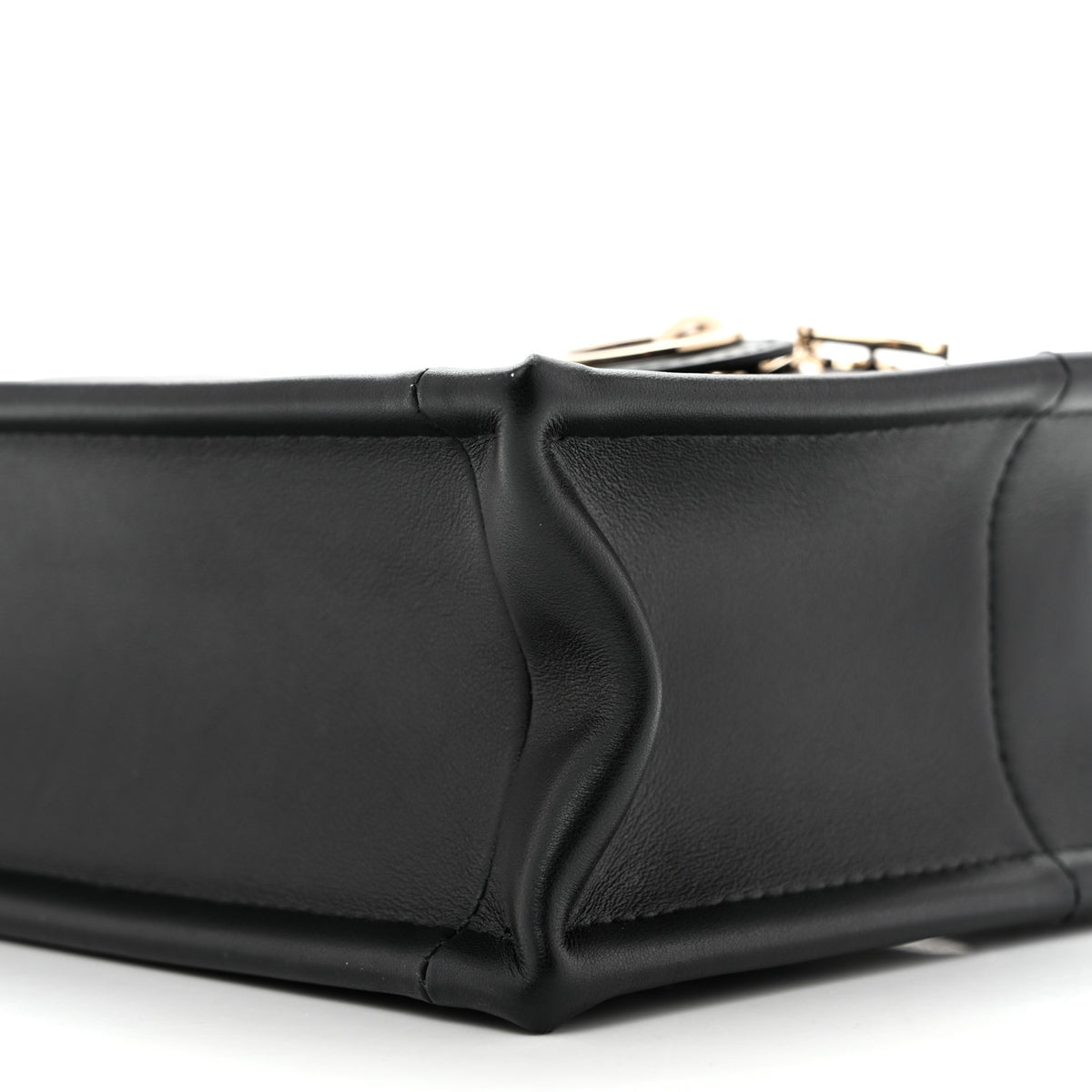Calfskin Macrocannage Mini Book Tote Black