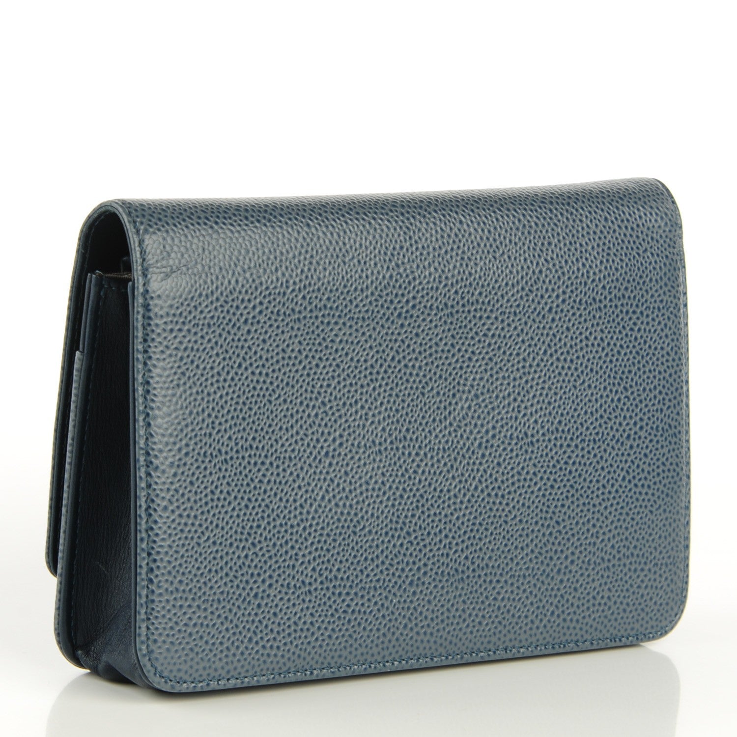 Chanel Caviar Timeless CC Wallet on Chain WOC Navy 3 of 8