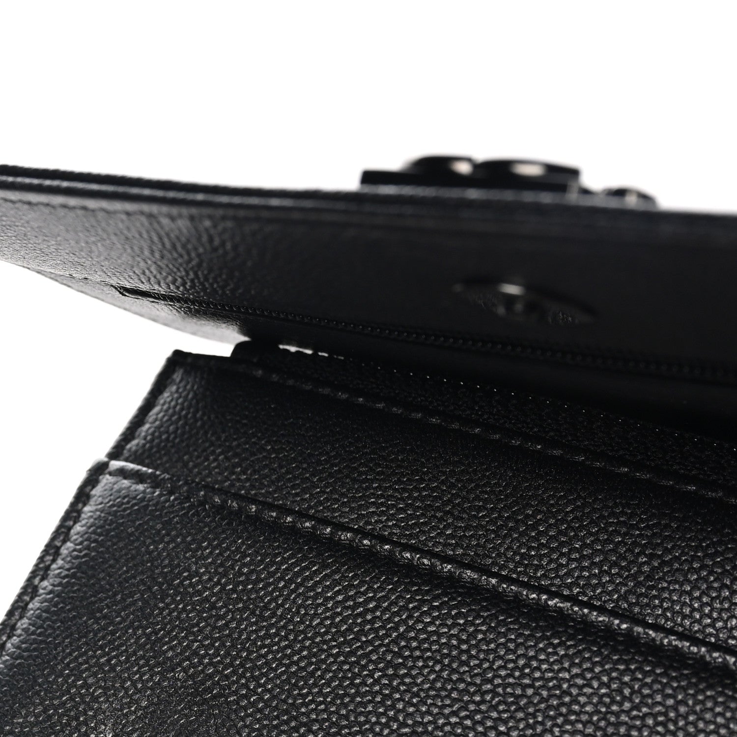 Chanel Caviar Quilted Boy Wallet On Chain WOC So Black 11 of 12