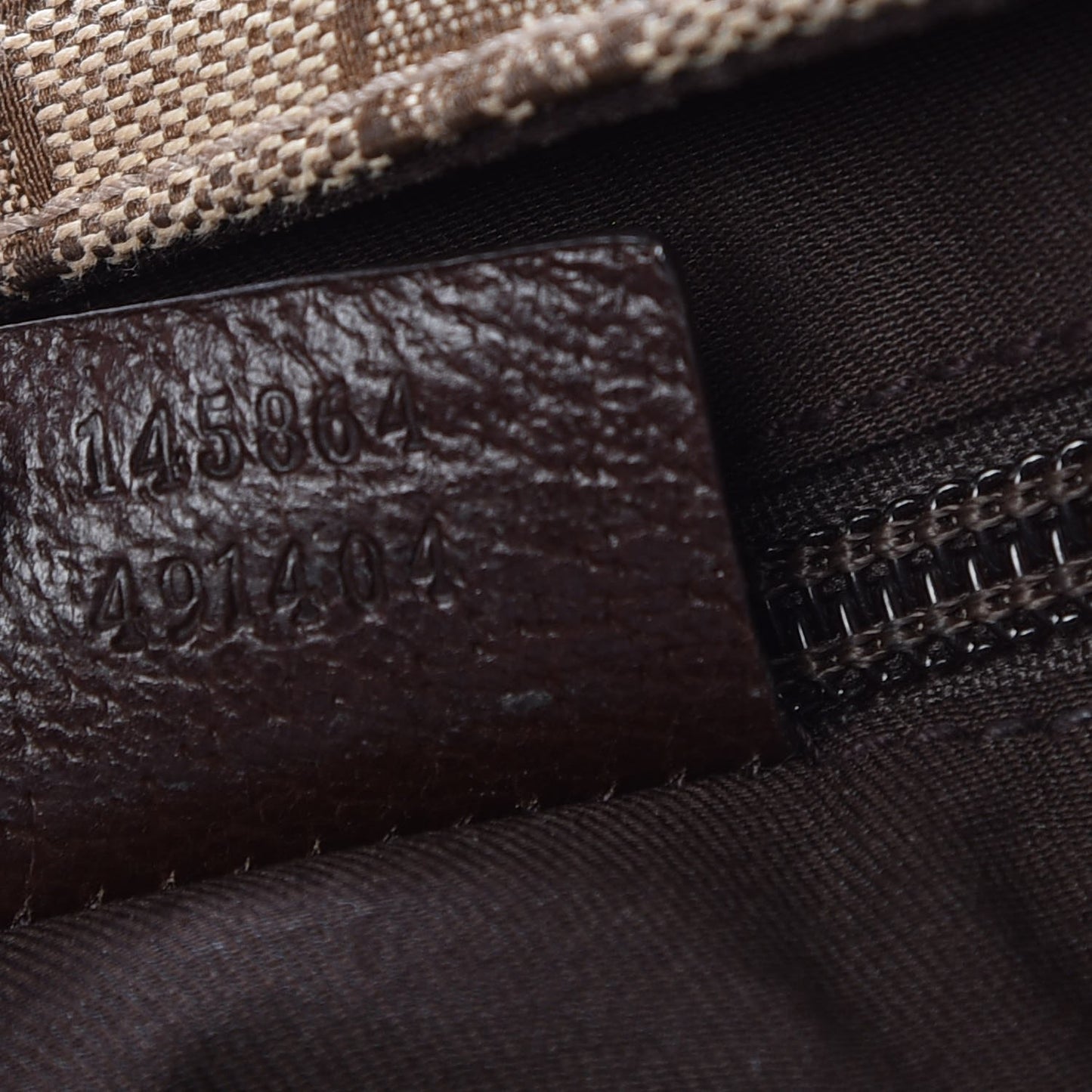 Monogram Large Flap Messenger Bag Beige Dark Brown