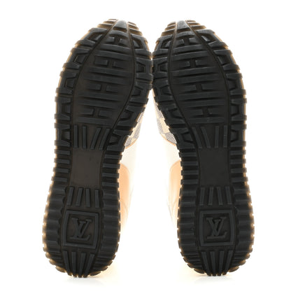 Louis Vuitton Calfskin Damier Azur Run Away Sneakers 38 White 5 of 8