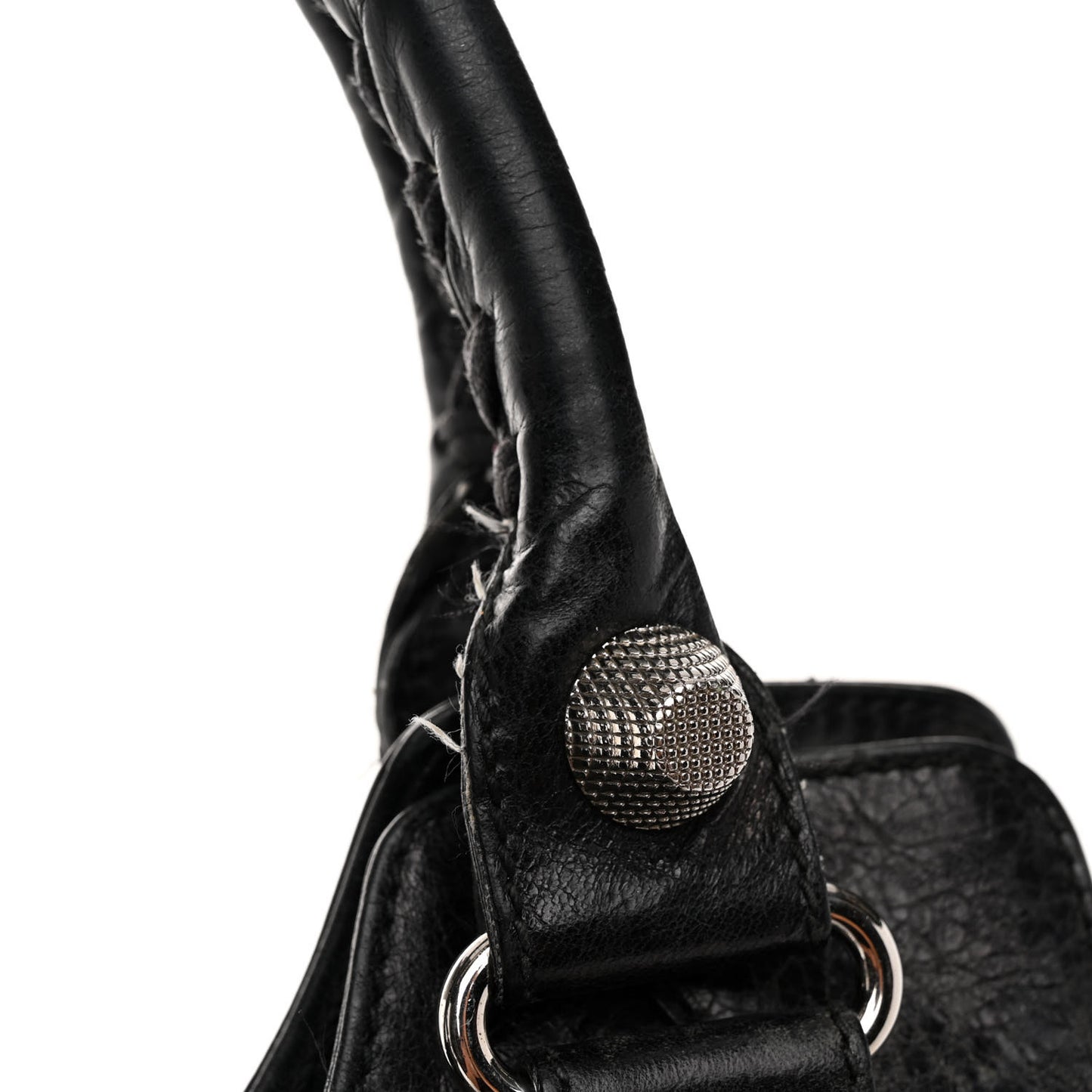 Agneau Giant 21 Silver Hardware Folder Black