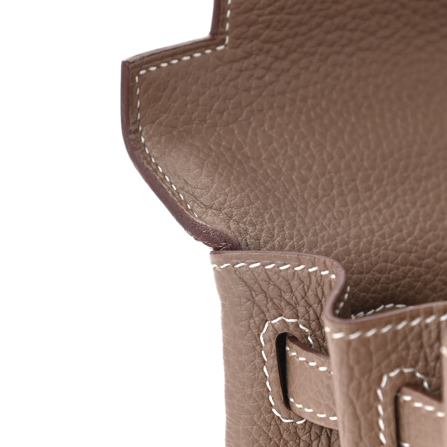 Hermes Togo Kelly Retourne 25 Etoupe 12 of 13
