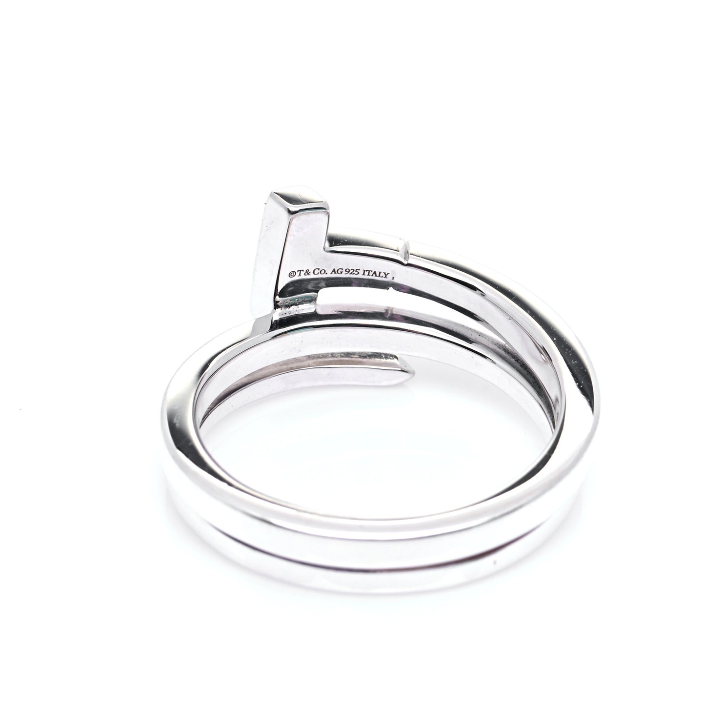 Sterling Silver T Square Wrap Ring 57 8