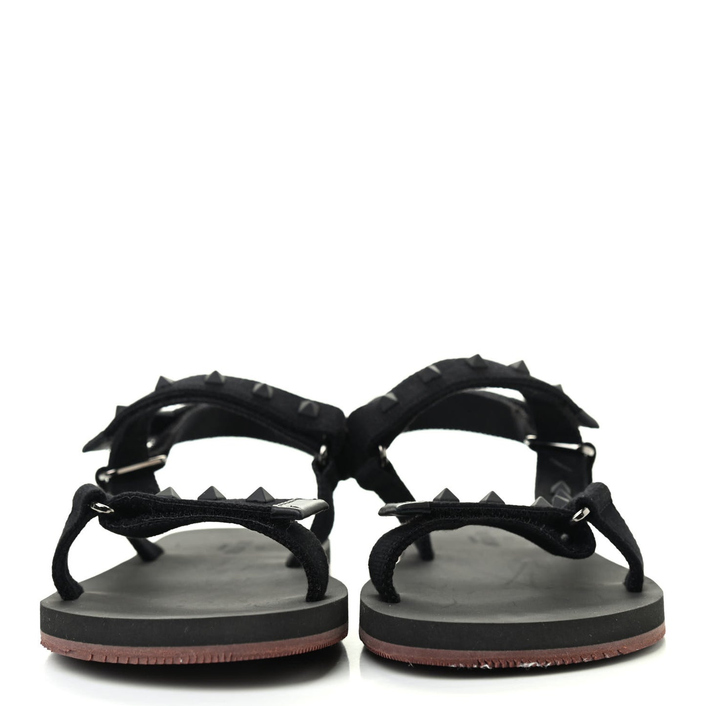 Nylon Rockstud Velcro Sandals 39 Black