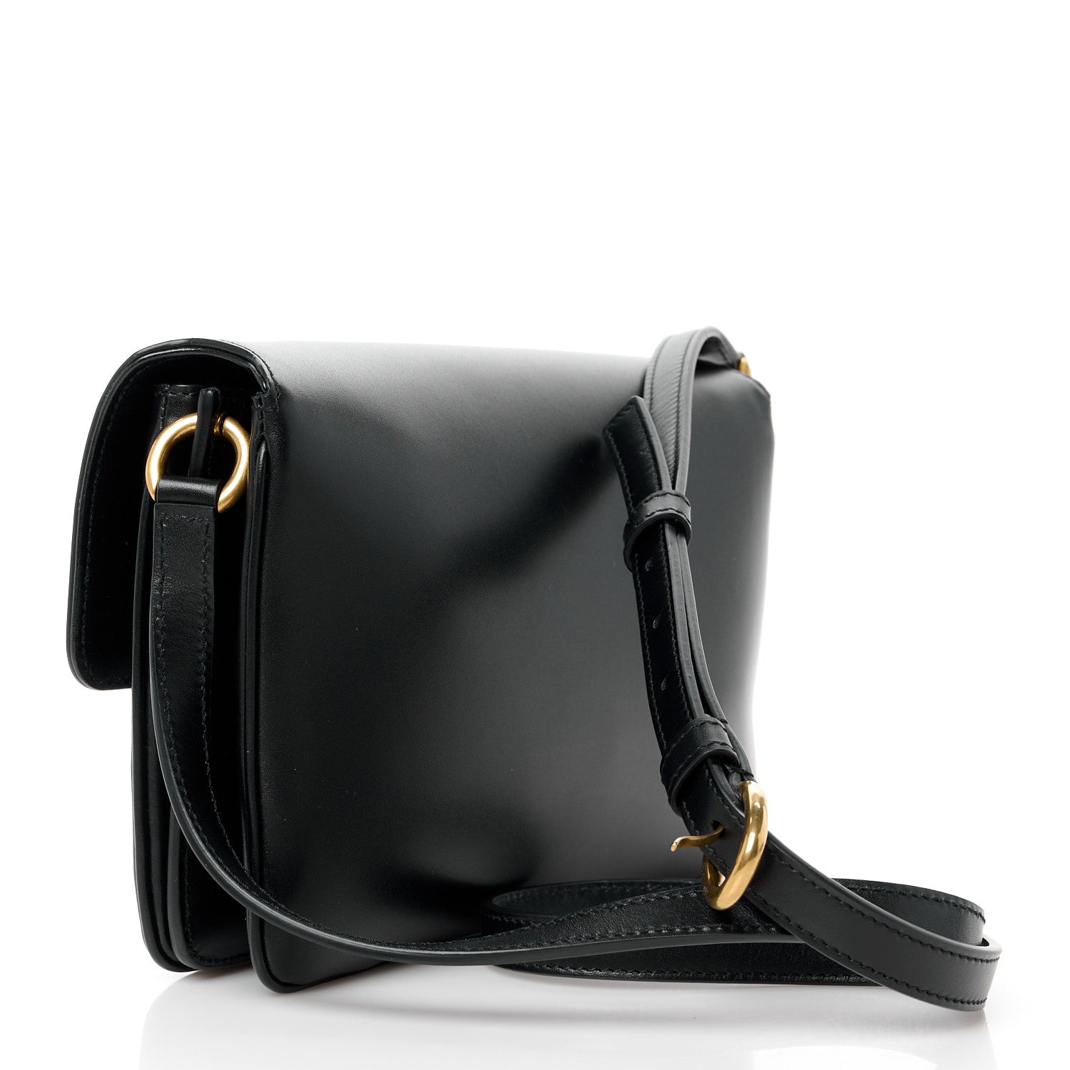 Saint Laurent Smooth Calfskin Le Maillon Satchel Black 3 of 14