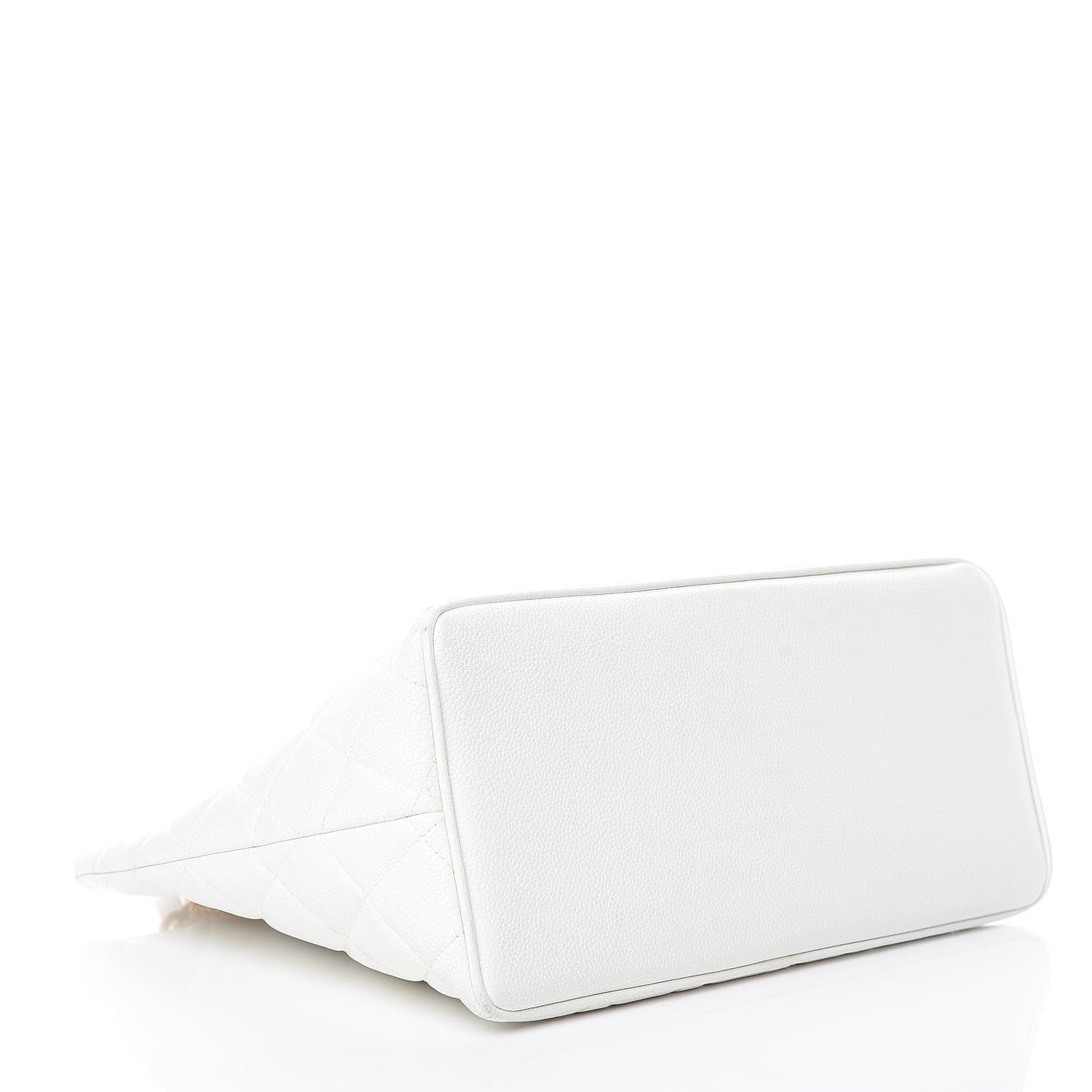 Caviar Quilted Medallion Tote White