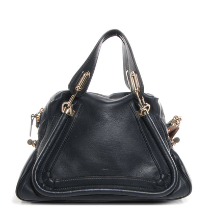Chloe Leather Medium Military Paraty Navy 1 of 10