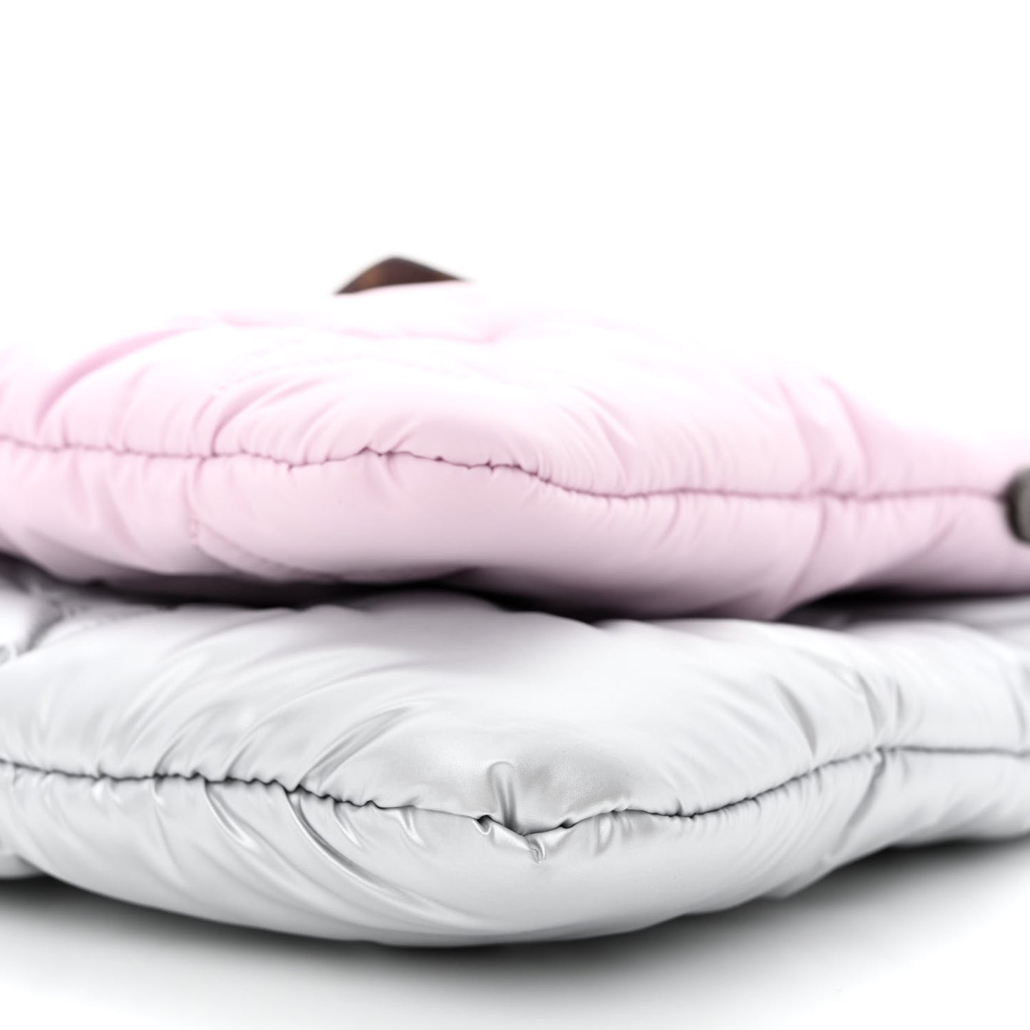 Econyl Monogram Pillow Maxi Multi Pochette Accessories Silver Pale Pink