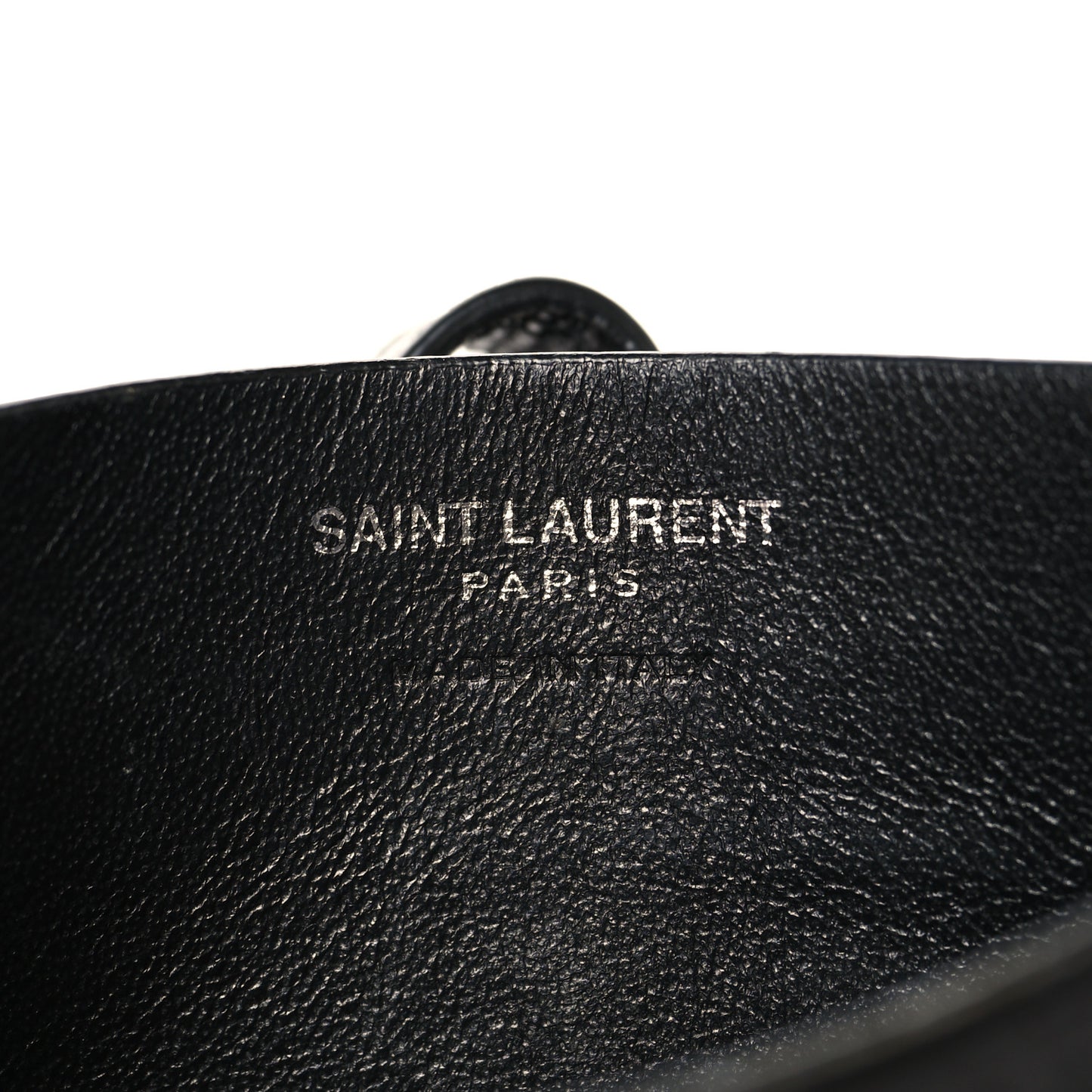 Calfskin Crocodile Embossed Sac De Jour Card Case Black