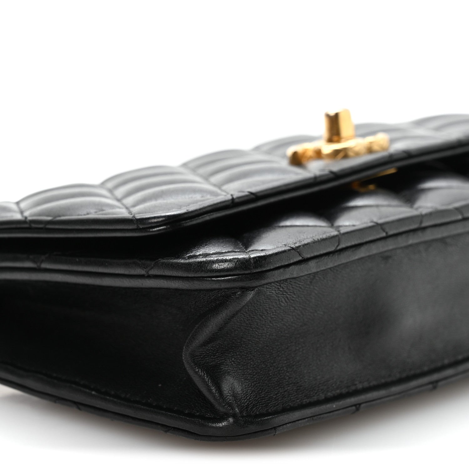 Chanel Lambskin Quilted Pillow Crush Wallet On Chain WOC Black 10 of 11