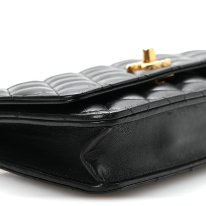 Chanel Lambskin Quilted Pillow Crush Wallet On Chain WOC Black 10 of 11