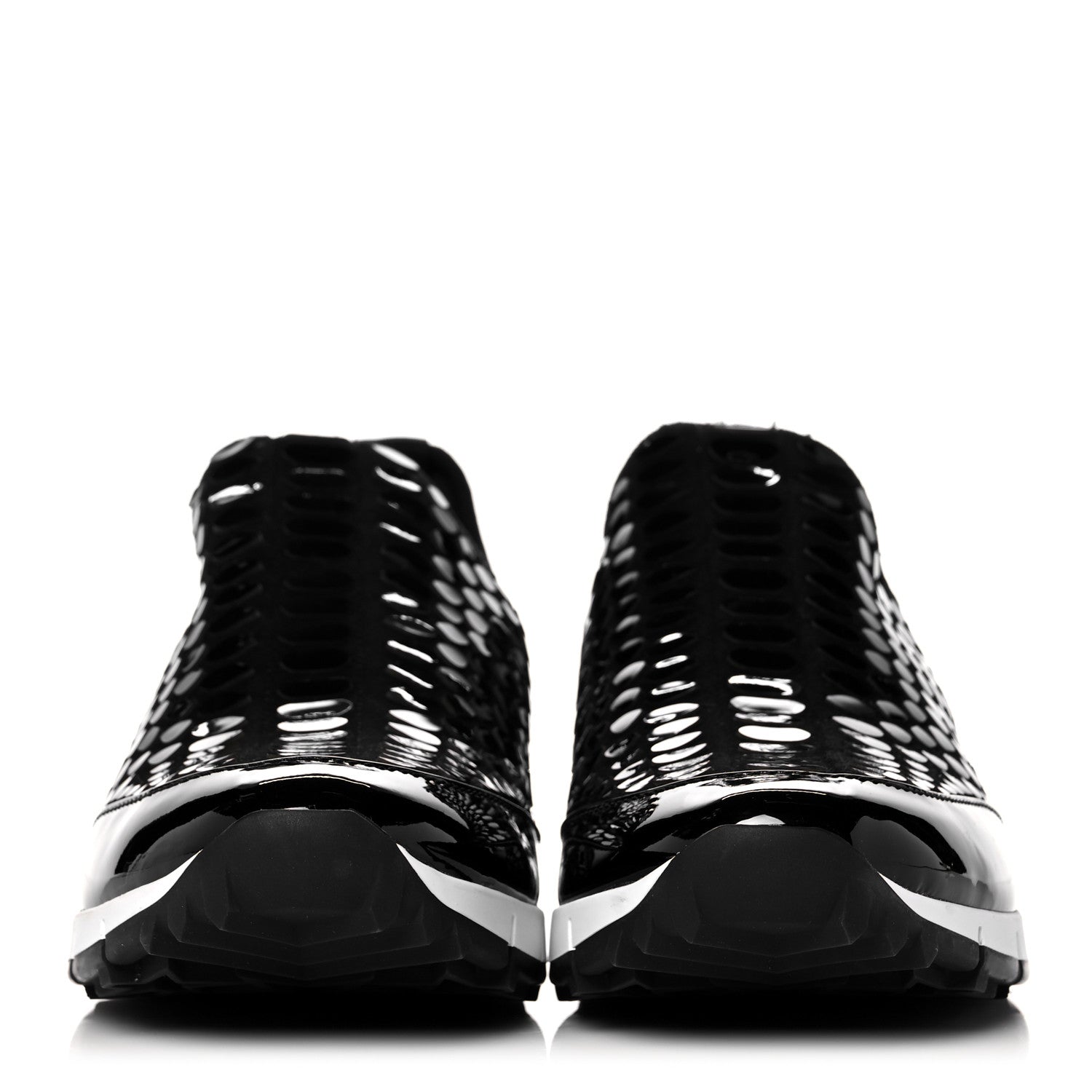 Jimmy Choo Patent Suede Montana Slip-On Sneakers 38.5 Black 2 of 8