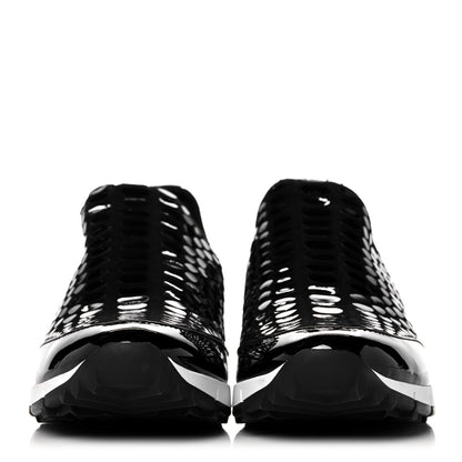 Jimmy Choo Patent Suede Montana Slip-On Sneakers 38.5 Black 2 of 8