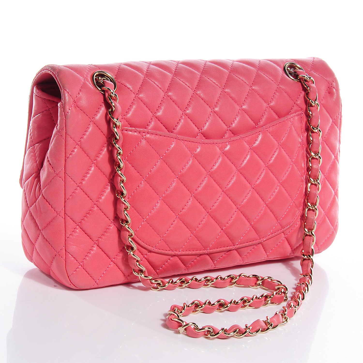 Chanel Lambskin Quilted Valentine Charms Medium Single Flap Pink 3 of 10