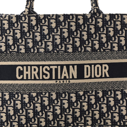 Christian Dior Oblique Medium Book Tote Blue Multicolor 8 of 10