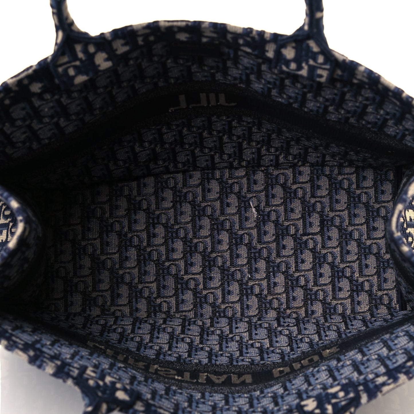 Oblique Book Tote Blue Multicolor