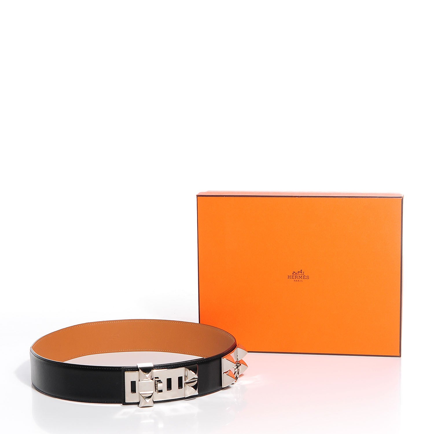 Hermes Box Collier De Chien CDC Belt Black 80 7 of 7