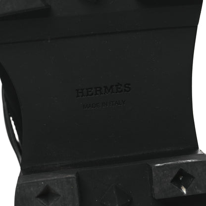 Hermes Calfskin Jaime Boots 39 Black 8 of 11