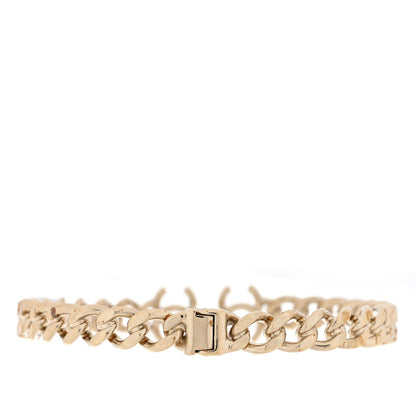 Chanel Metal CC Chain Link Choker Necklace M Gold 3 of 5