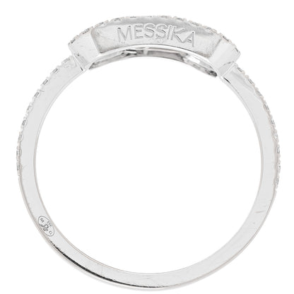 Messika 18K White Gold Diamond Move Uno Pave Ring 55 7.25 4 of 4