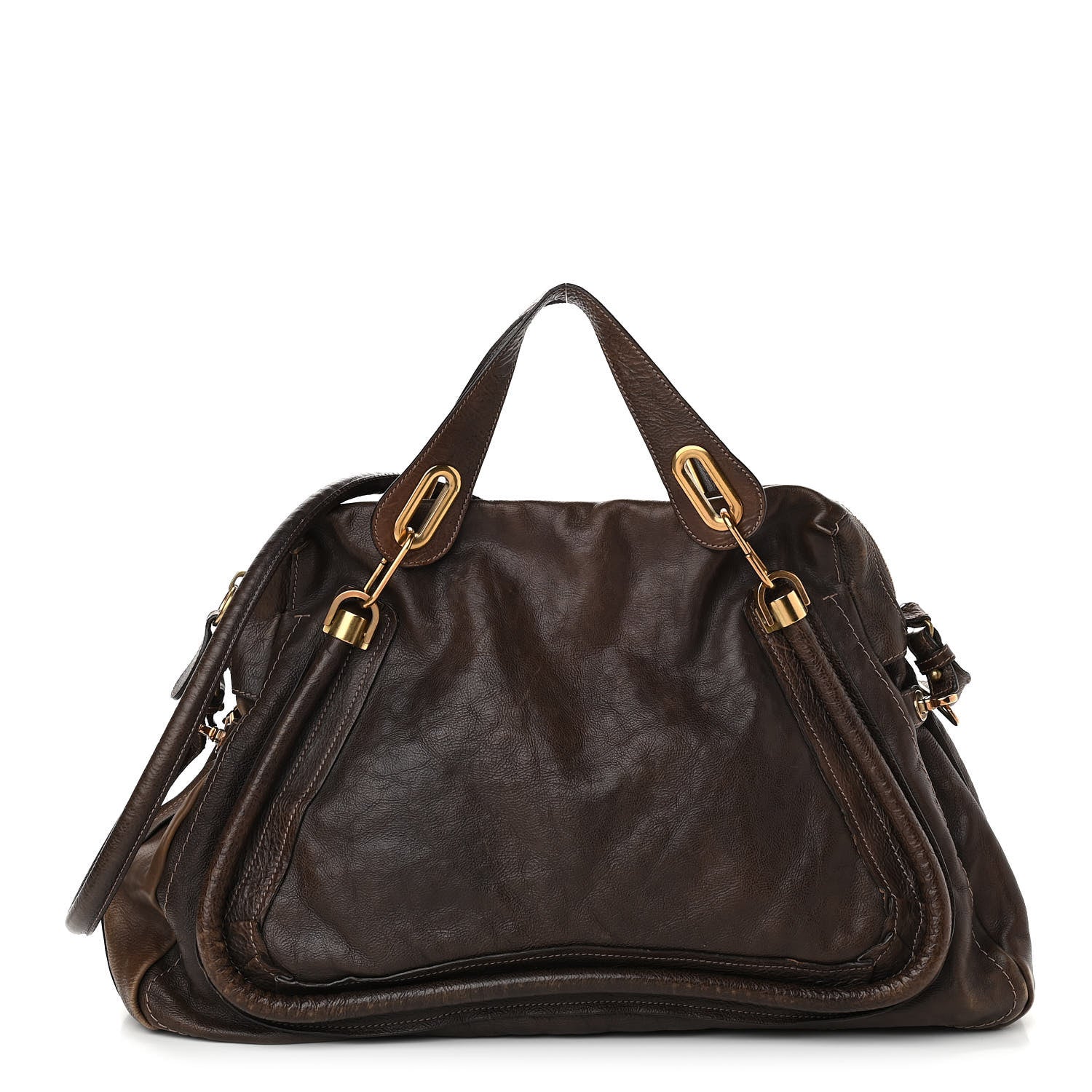 Chloe Calfskin Large Paraty Chocolate 1 of 16