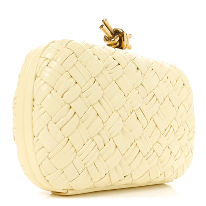 Bottega Veneta Intrecciato Minaudiere Knot Clutch Ice Cream 3 of 9