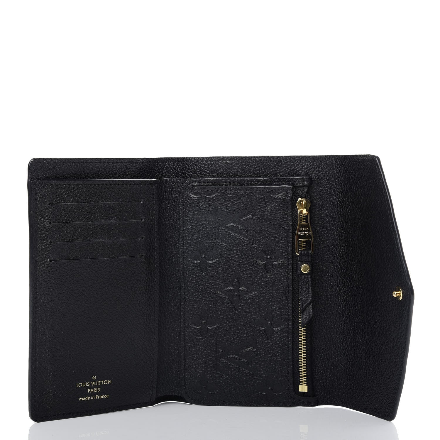 Louis Vuitton Empreinte Compact Curieuse Wallet Black 5 of 6