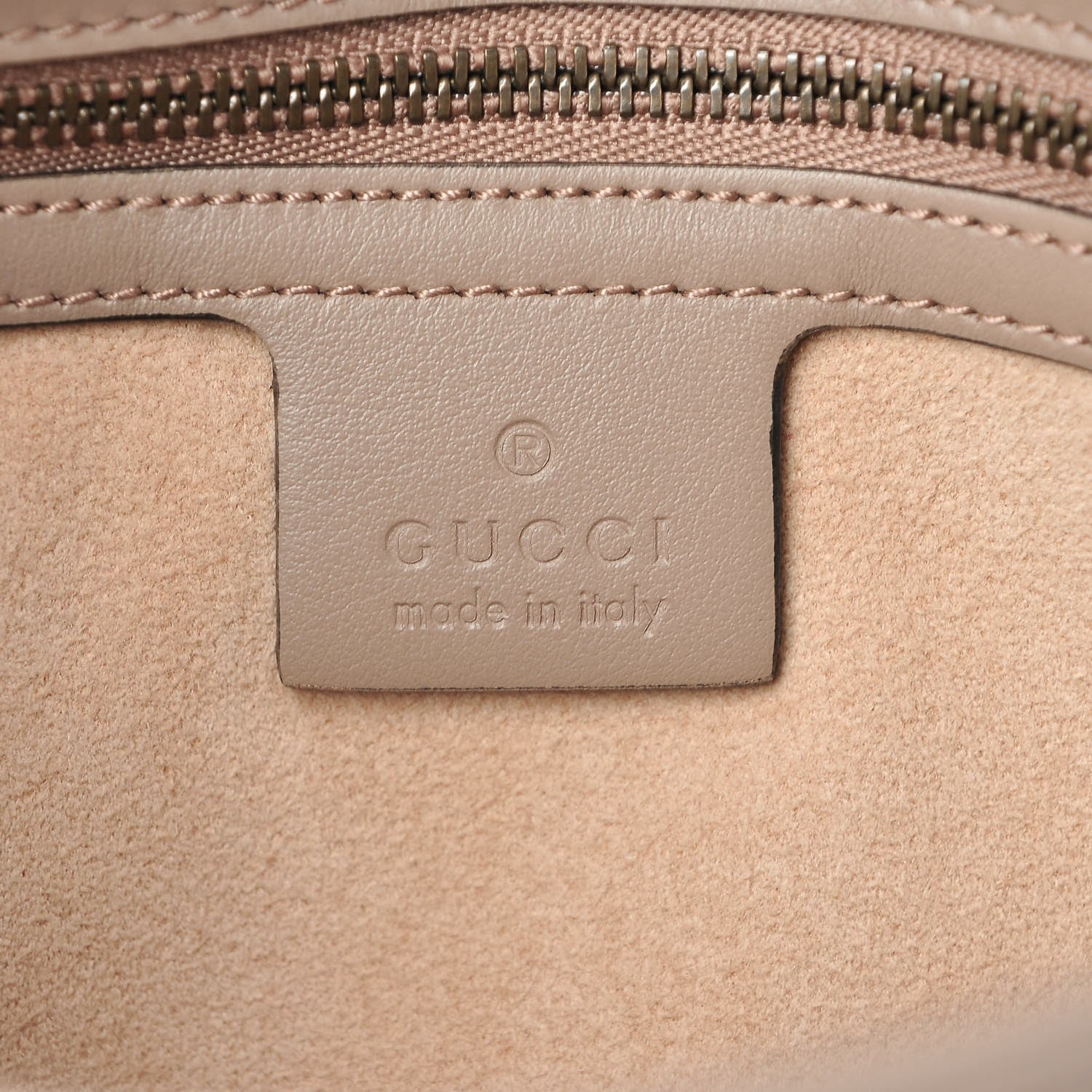 Gucci Calfskin Matelasse Small GG Marmont Shoulder Bag Porcelain Rose 6 of 7