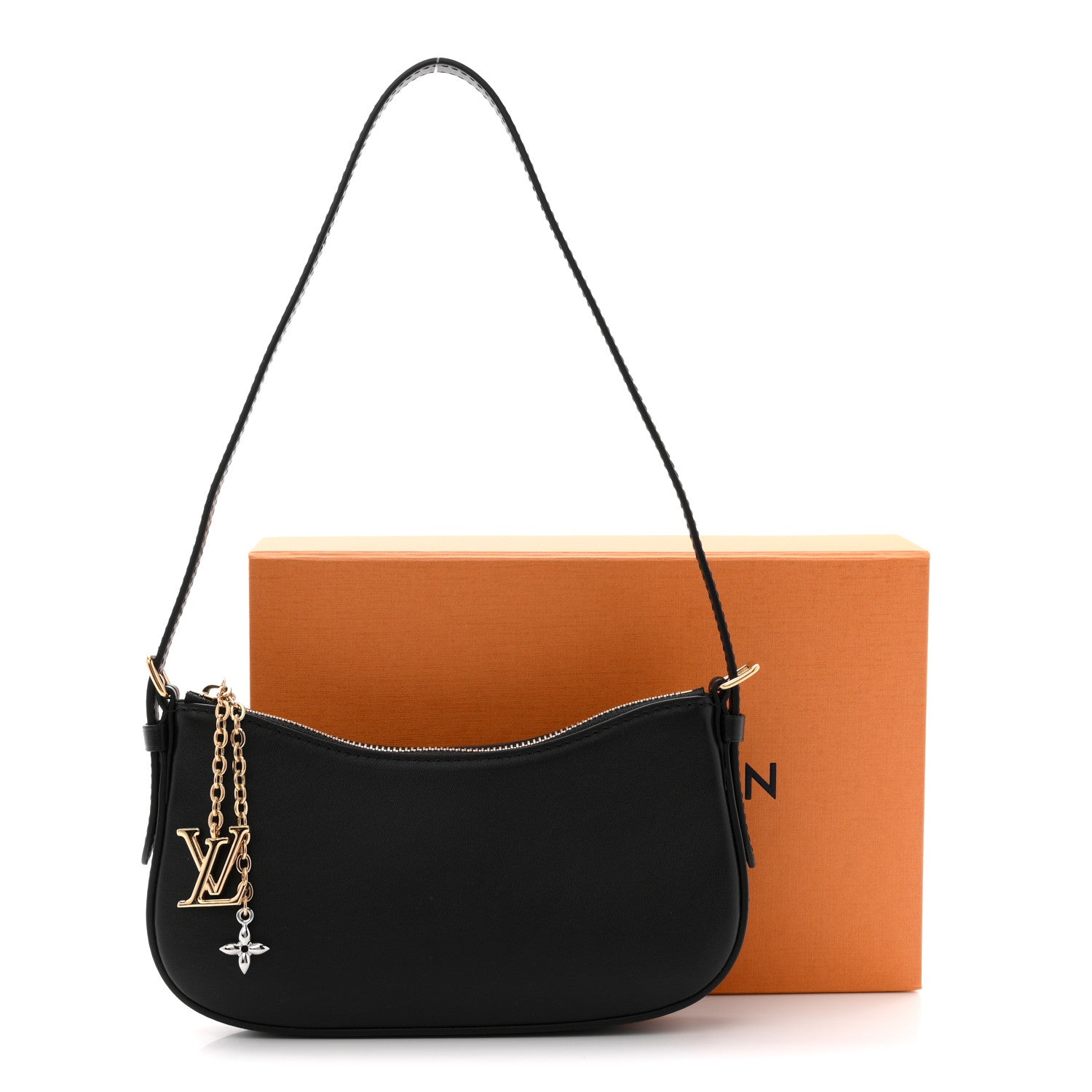 Louis Vuitton Calfskin LV Bloom Pochette  Black 11 of 11