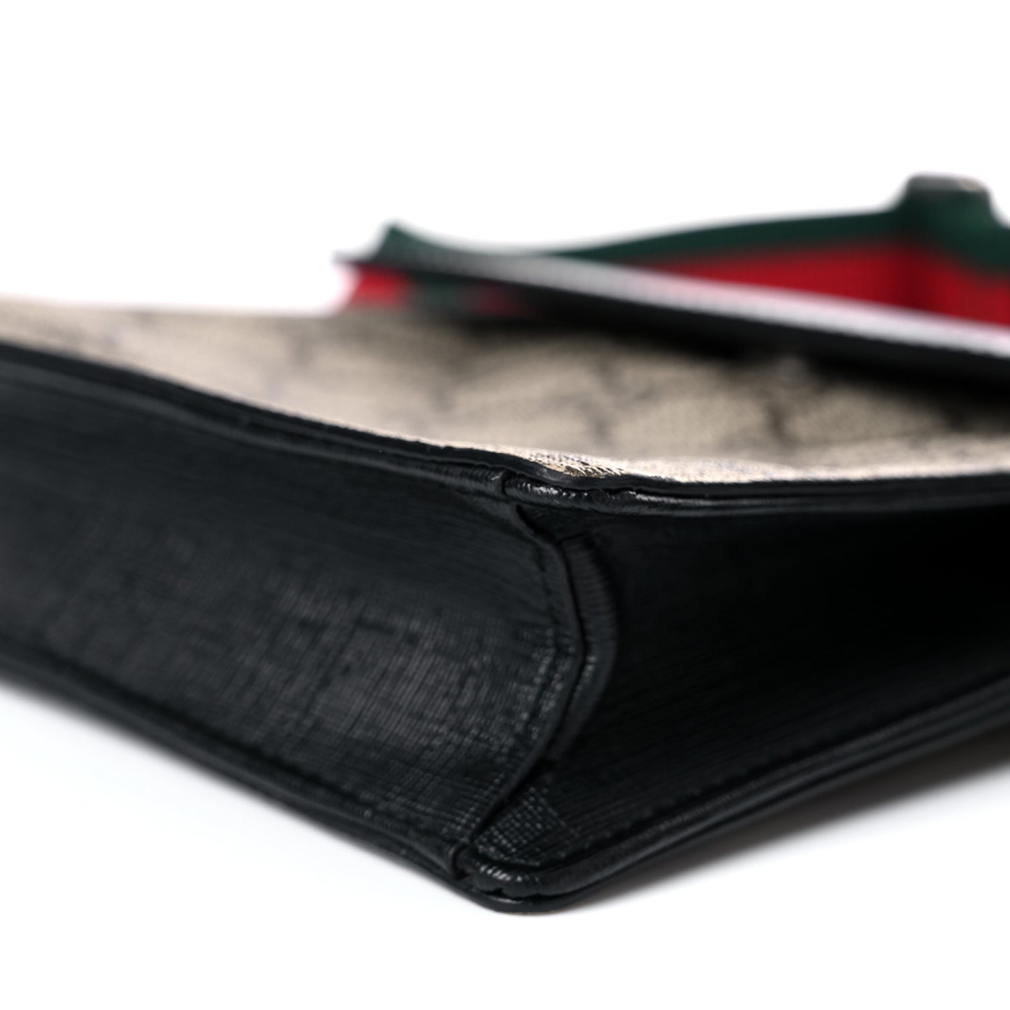 GG Supreme Monogram Web Belt Bag Black